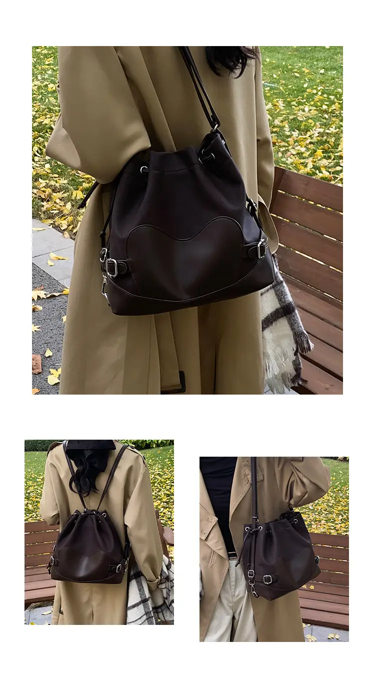 Black Korean High-End Bucket Bag for Women — feature 9