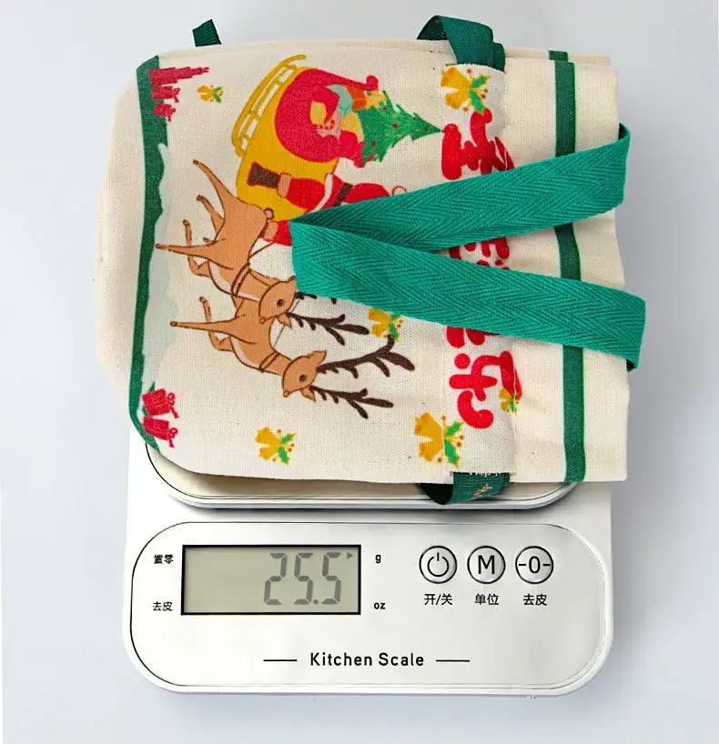 Red Christmas Gift Bag for Kids with Apple Design — feature 11