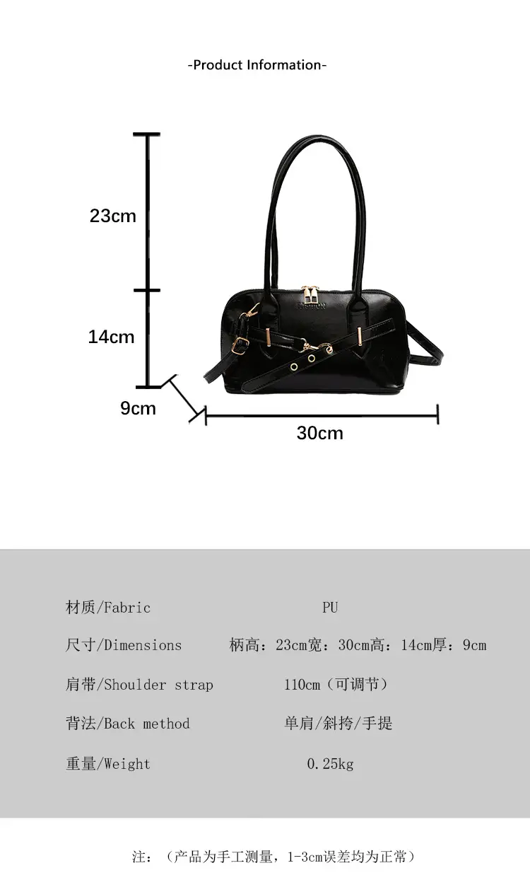 Women's Brown Leather Shoulder Bag with Gold Hardware — feature 3