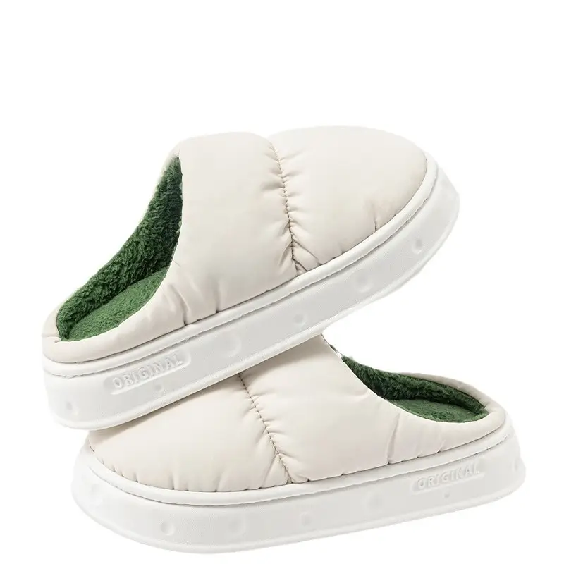 Waterproof Cotton Slippers for Women, Winter 2026 New Model, Non-Slip, Warm, Thick-Soled, Suitable for Outdoor Use, Closed-Toe Slippers for Men, Bulk Purchase Negotiable - Image 11