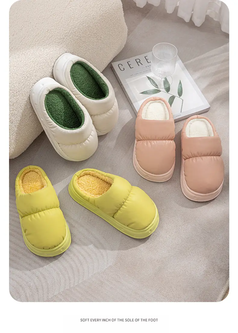 Waterproof Cotton Slippers for Women, Winter 2026 New Model, Non-Slip, Warm, Thick-Soled, Suitable for Outdoor Use, Closed-Toe Slippers for Men, Bulk Purchase Negotiable — feature 15