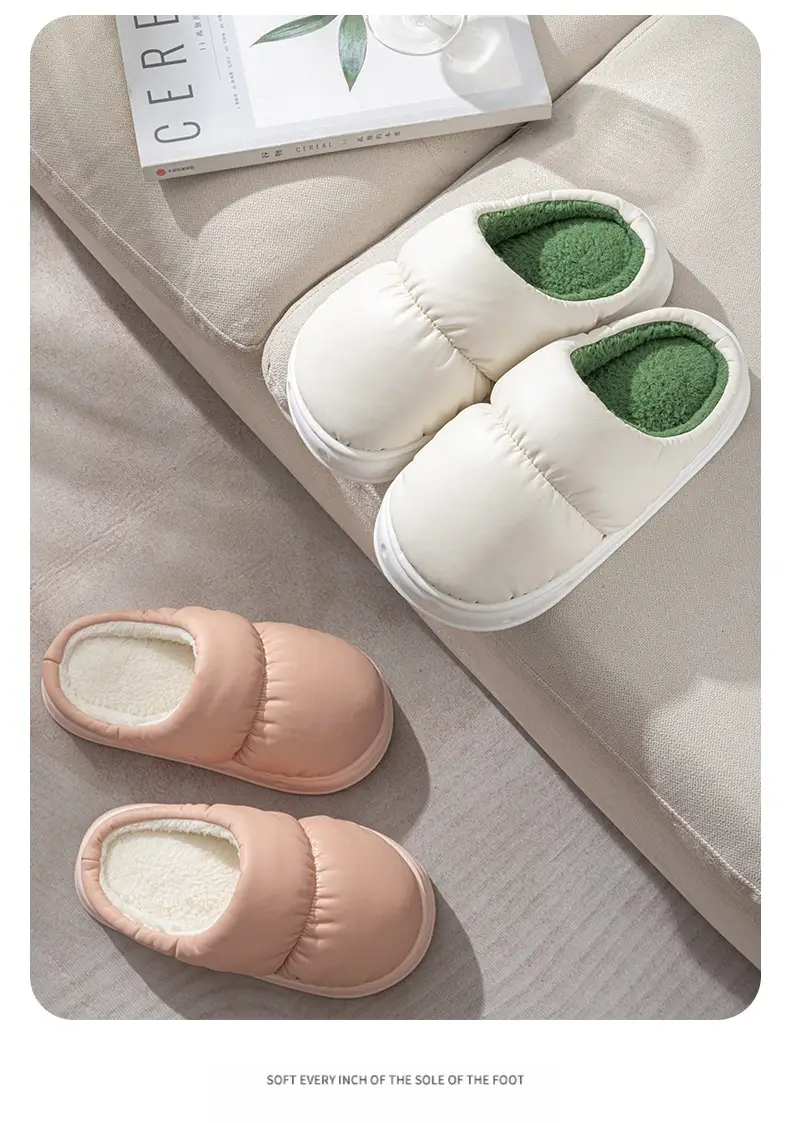 Waterproof Cotton Slippers for Women, Winter 2026 New Model, Non-Slip, Warm, Thick-Soled, Suitable for Outdoor Use, Closed-Toe Slippers for Men, Bulk Purchase Negotiable — feature 16