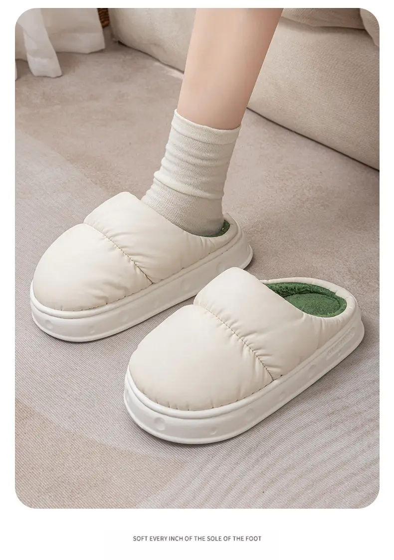 Waterproof Cotton Slippers for Women, Winter 2026 New Model, Non-Slip, Warm, Thick-Soled, Suitable for Outdoor Use, Closed-Toe Slippers for Men, Bulk Purchase Negotiable — feature 17