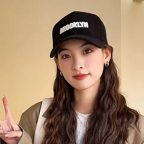 Women Korean Letter Embroidered Baseball Cap Autumn Winter - Image 10