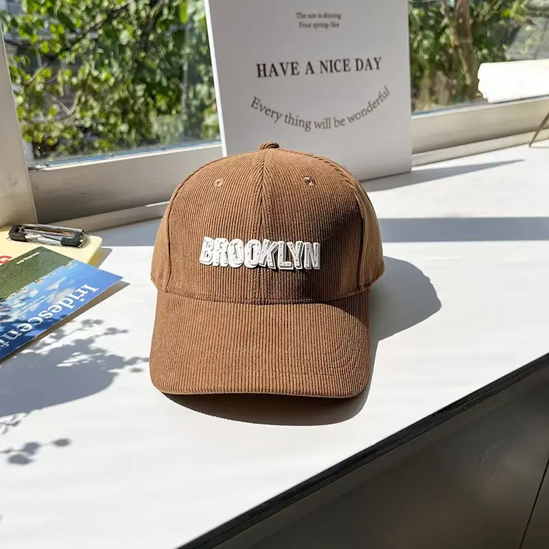 Women Korean Letter Embroidered Baseball Cap Autumn Winter - Image 5