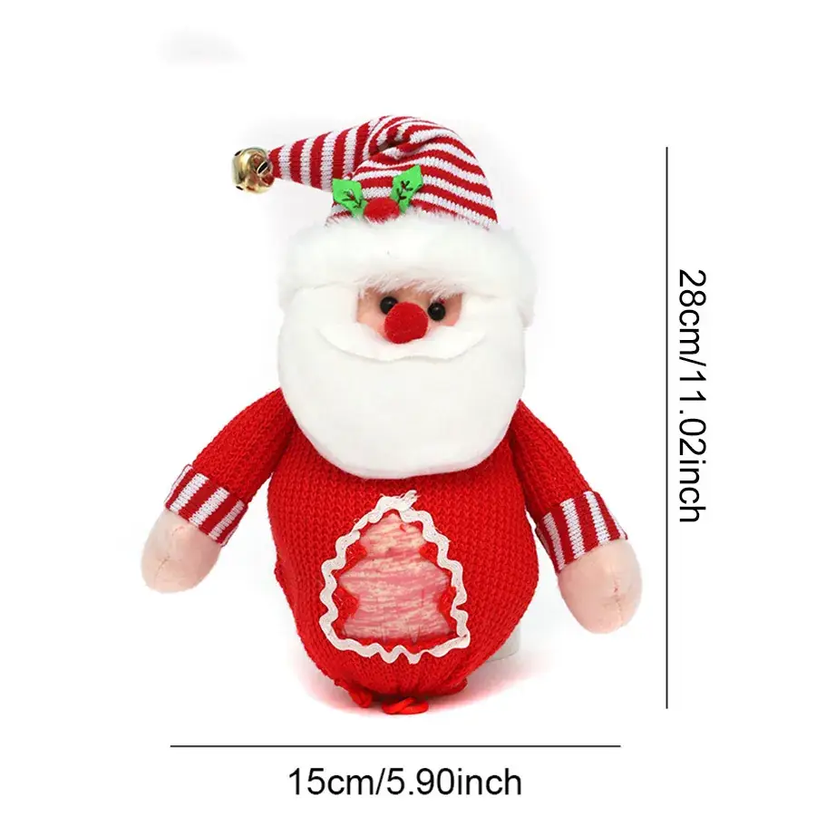 Christmas Apple Candy Bag Red White 22cm - Image 12