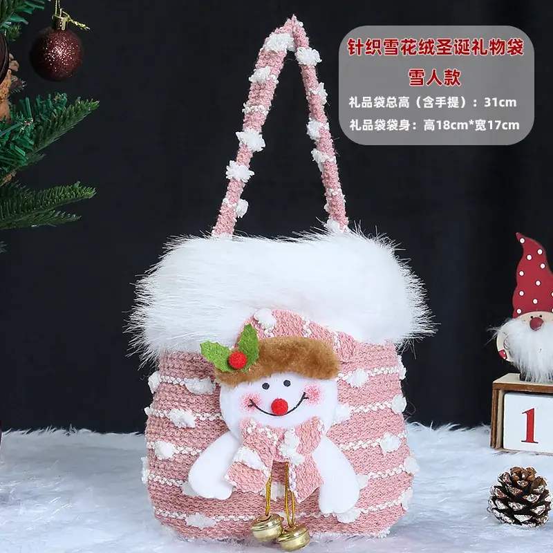 Christmas Apple Candy Bag Red White 22cm - Image 28