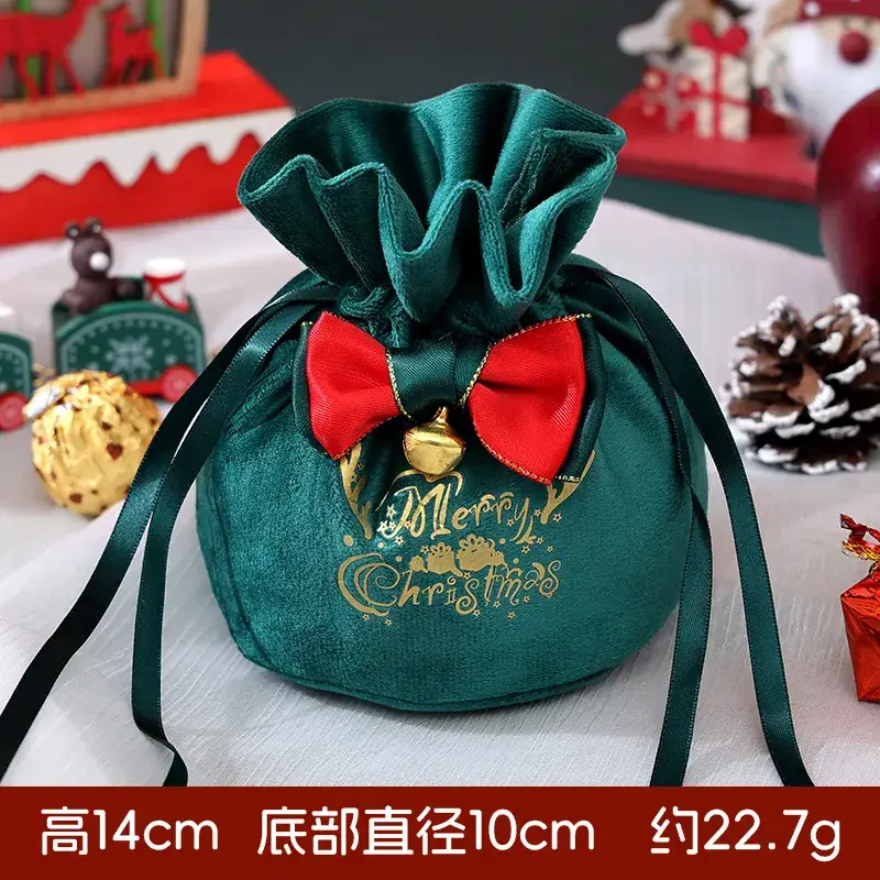 Christmas Apple Candy Bag Red White 22cm - Image 4