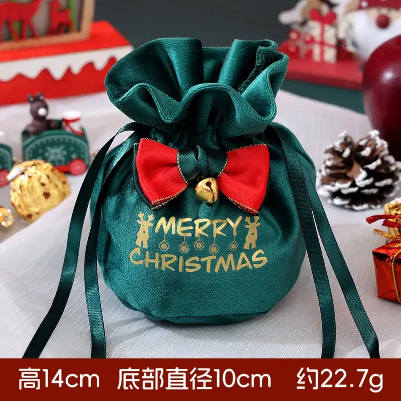 Christmas Apple Candy Bag Red White 22cm - Image 6