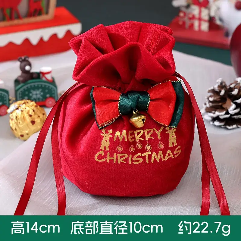 Christmas Apple Candy Bag Red White 22cm - Image 7