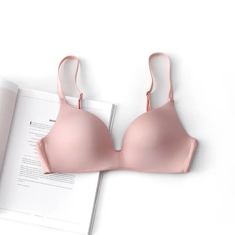 Japanese-Style Lightweight Wireless Bra for Women, Seamless and Smooth, Side Support Bra for Women with Small Busts, Push-Up Bra That Doesn'T Create Empty Cups