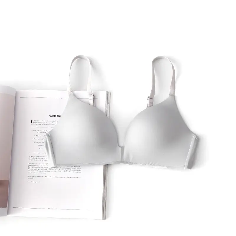 Japanese-Style Lightweight Wireless Bra for Women, Seamless and Smooth, Side Support Bra for Women with Small Busts, Push-Up Bra That Doesn'T Create Empty Cups