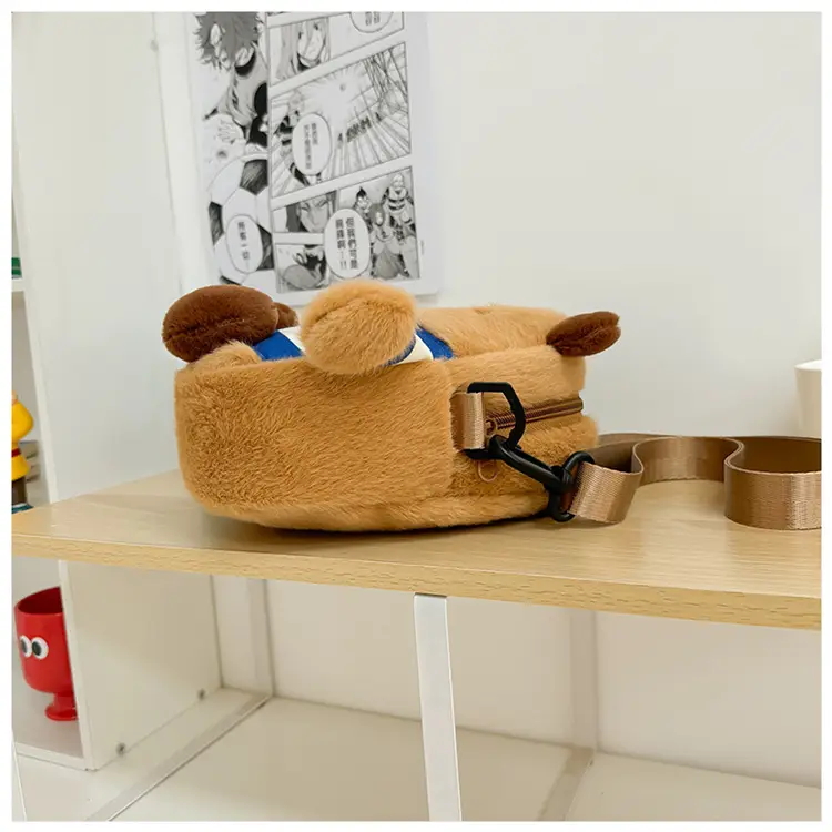 Cute Plush Shoulder Bag with Capybara Design — feature 33