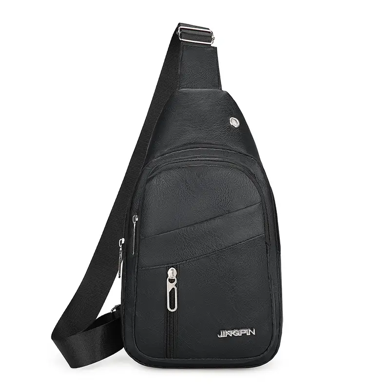 Men's Waterproof Korean Style Shoulder Bag Brown - Image 4