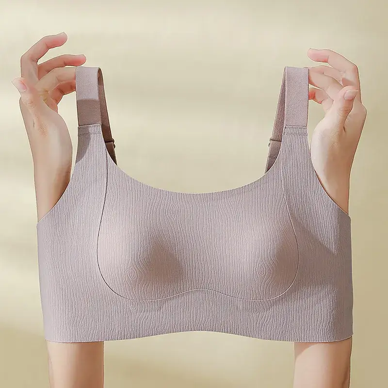 Traceless Underwear Women's Plus Size Anti-Bump Bra