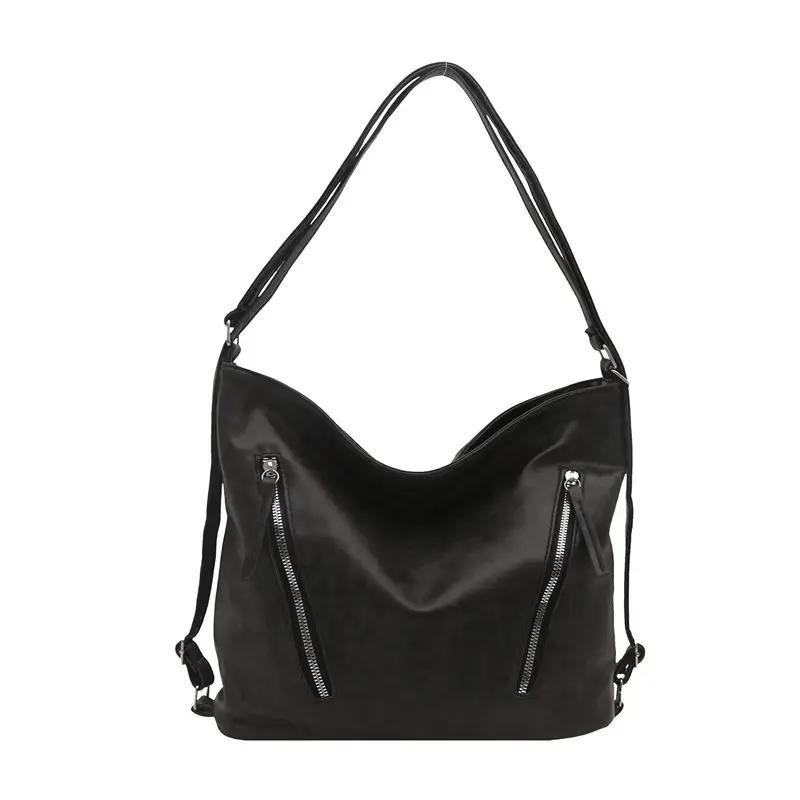 Black Leather Shoulder Crossbody Bag for Women - Image 8