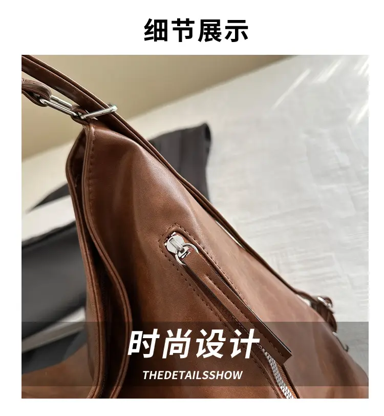 Black Leather Shoulder Crossbody Bag for Women — feature 3