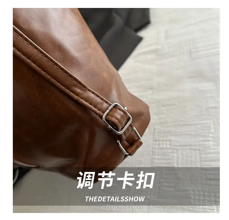 Black Leather Shoulder Crossbody Bag for Women — feature 5