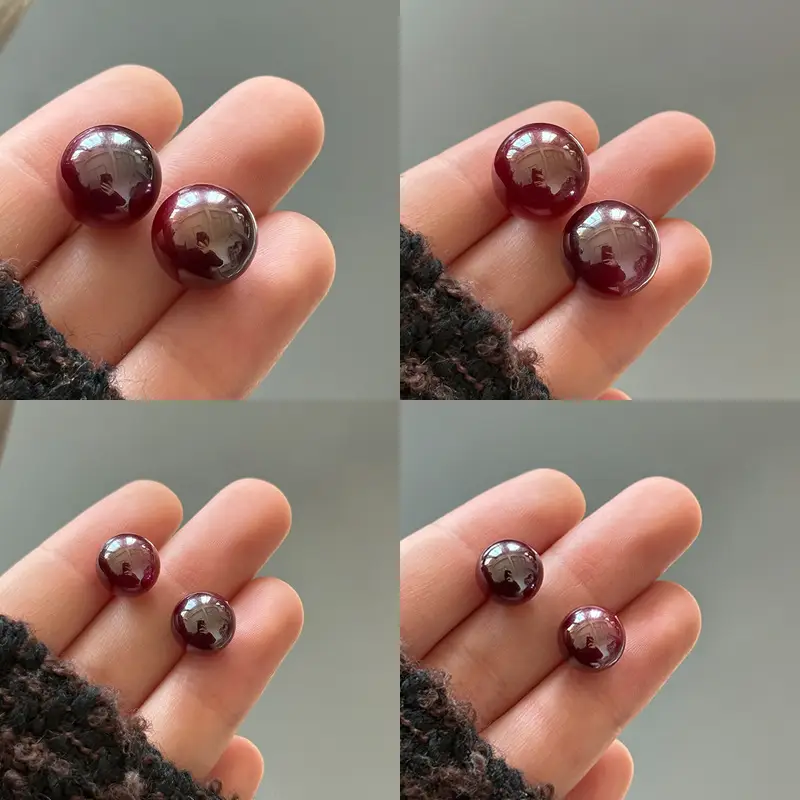 Female Zircon Geometric Pearl Earrings Autumn Winter 2024 - Image 25