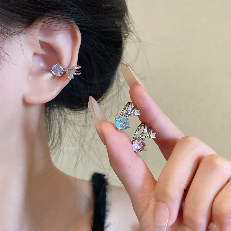 Female Zircon Geometric Pearl Earrings Autumn Winter 2024 - Image 27