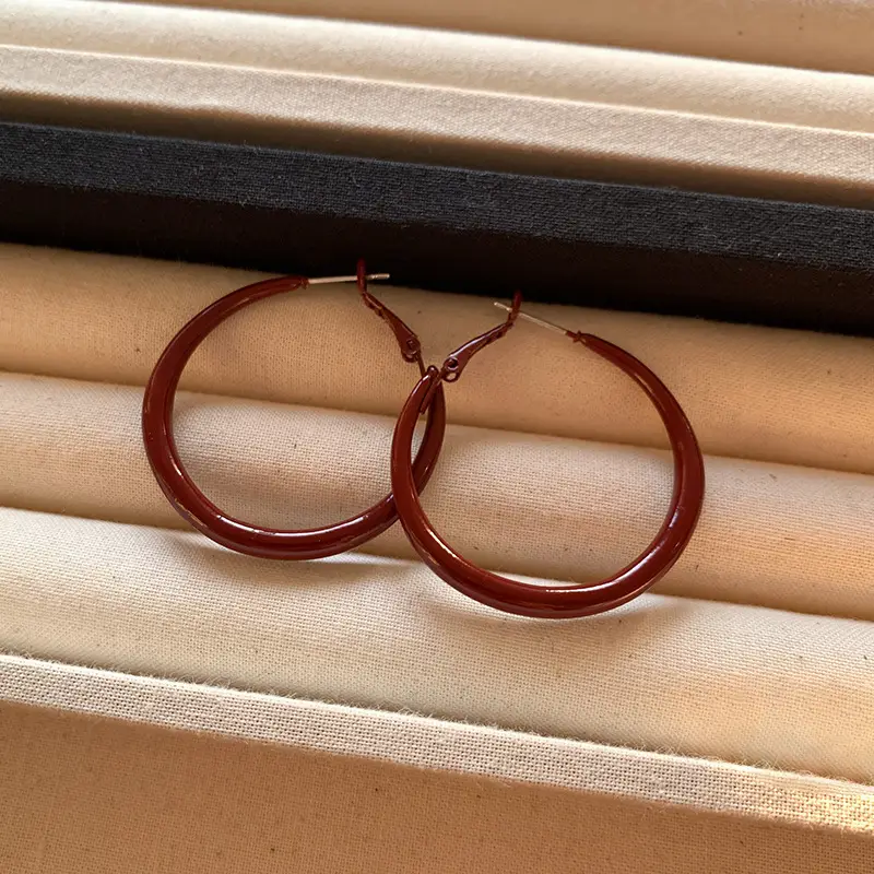 Female Zircon Geometric Pearl Earrings Autumn Winter 2024 - Image 8