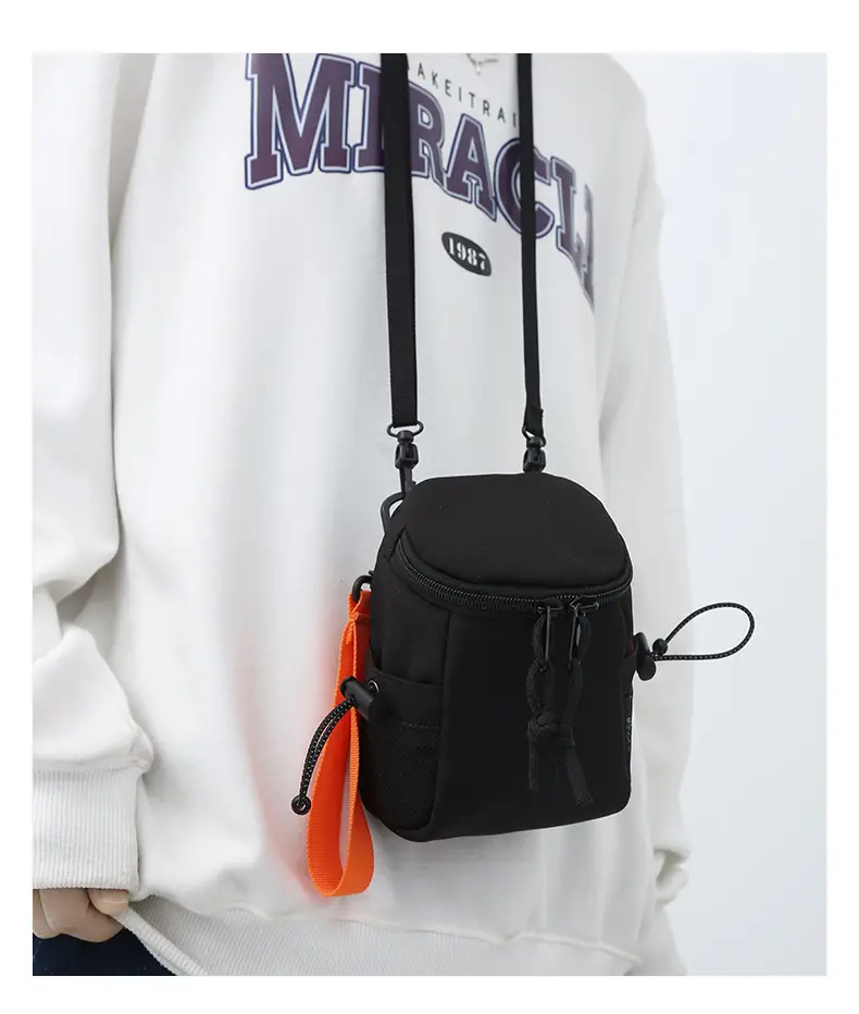 Mini Shoulder Bag Black 18x13x7cm for Women Men — feature 16