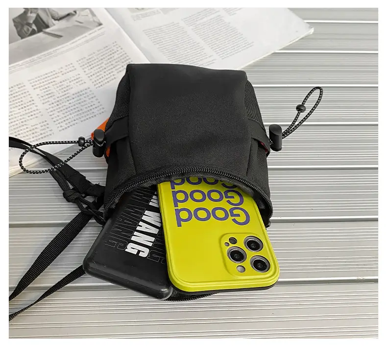 Mini Shoulder Bag Black 18x13x7cm for Women Men — feature 24