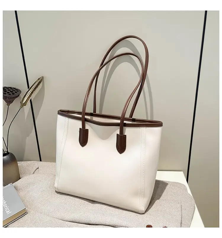 Women's Large Capacity Shoulder Bag Solid Color — feature 33