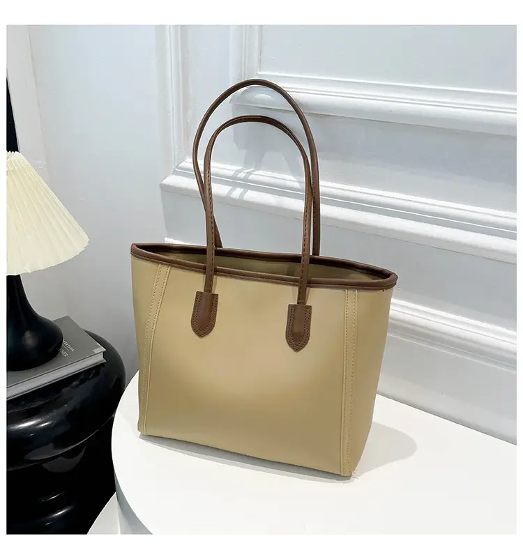 Women's Large Capacity Shoulder Bag Solid Color — feature 35