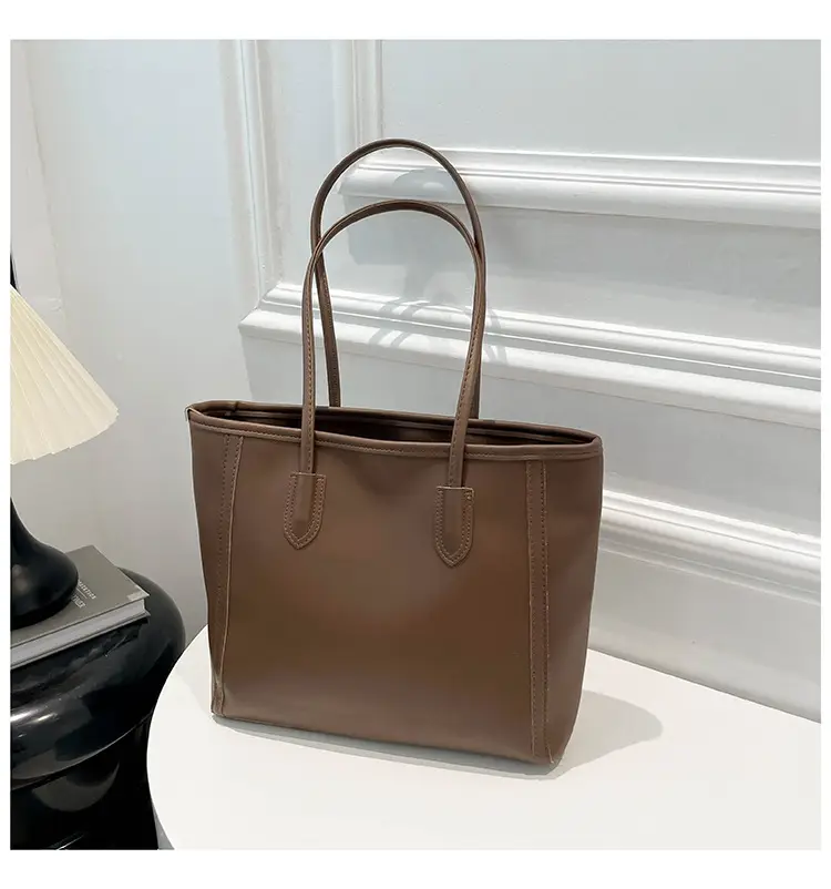 Women's Large Capacity Shoulder Bag Solid Color — feature 36