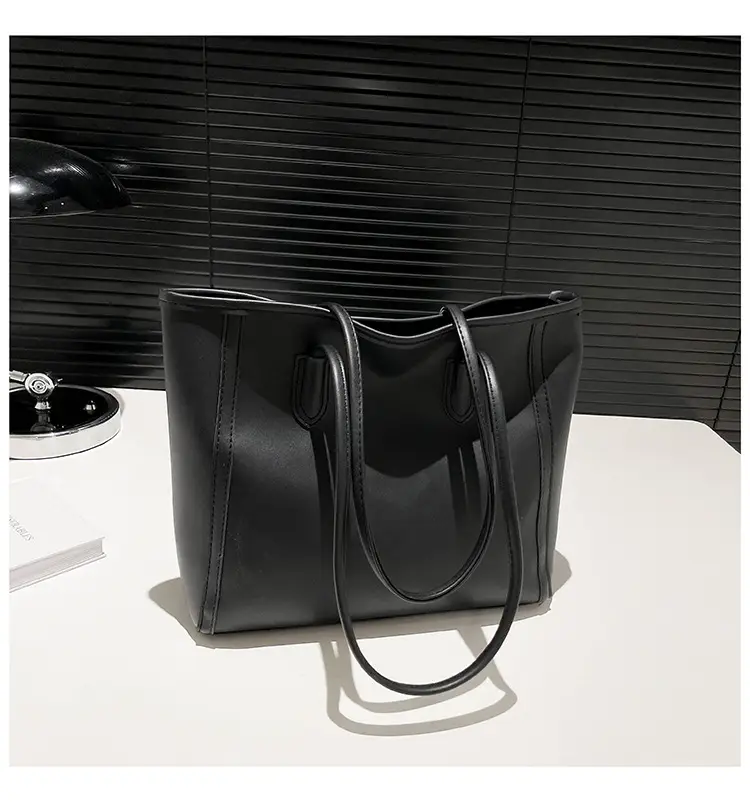 Women's Large Capacity Shoulder Bag Solid Color — feature 39