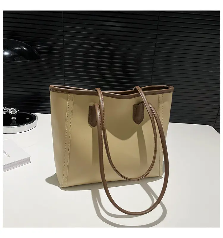 Women's Large Capacity Shoulder Bag Solid Color — feature 40