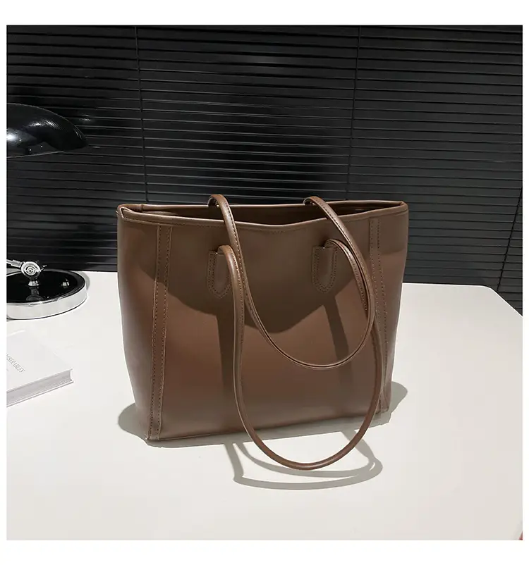Women's Large Capacity Shoulder Bag Solid Color — feature 41