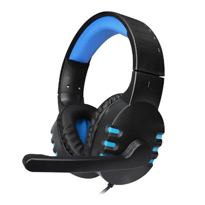 Gaming Headset with Mic for Laptops Blue Black - Image 3
