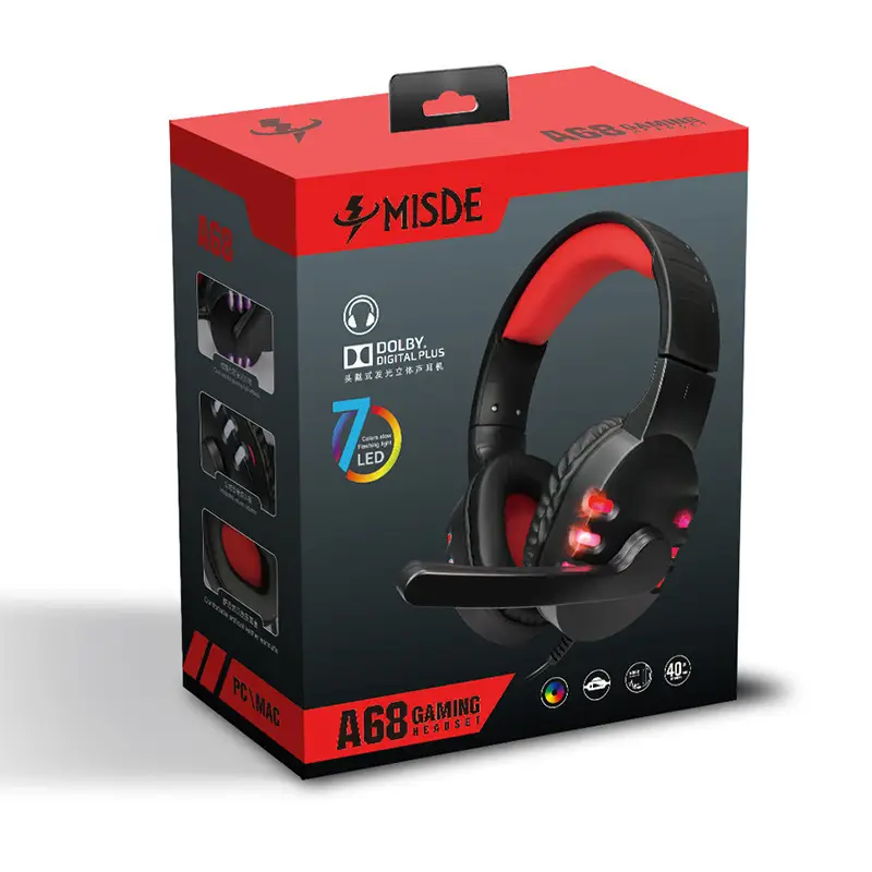 Gaming Headset with Mic for Laptops Blue Black - Image 5