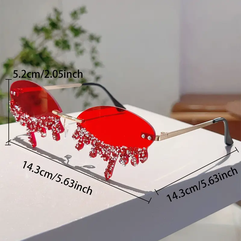 Cross-border Diamond Sunglasses Angel Tears Spice Girls Cool — feature 10