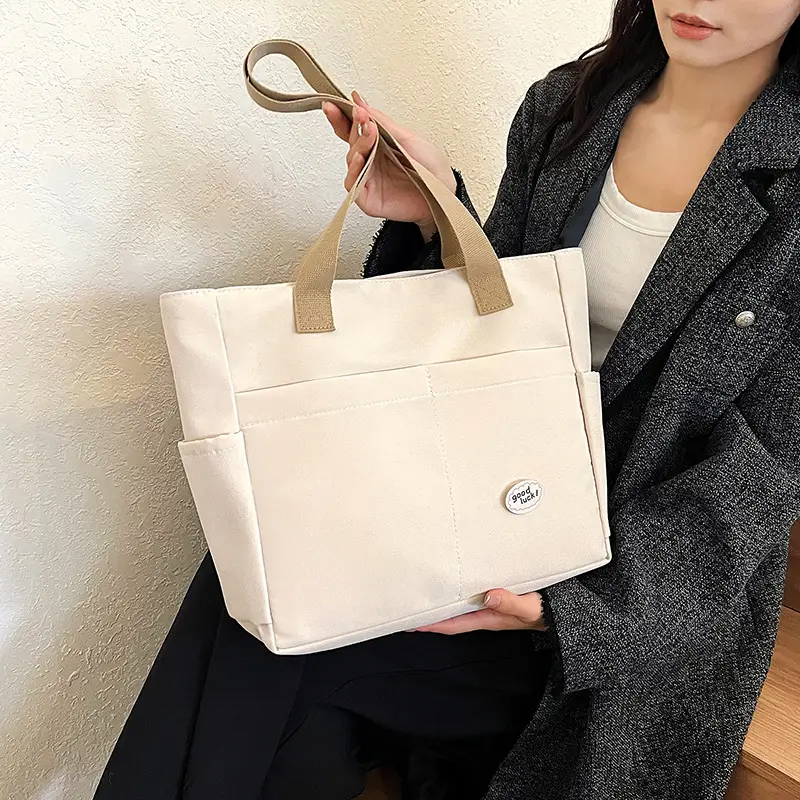 Large Capacity Canvas Tote Bag for Women - Image 2
