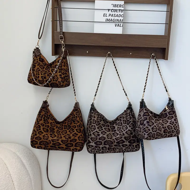 Leopard Print Shoulder Bag Women's Fashion Bag - Image 6