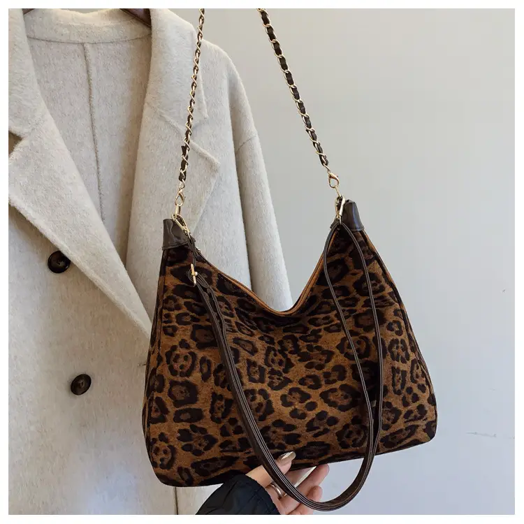 Leopard Print Shoulder Bag Women's Fashion Bag - Image 2