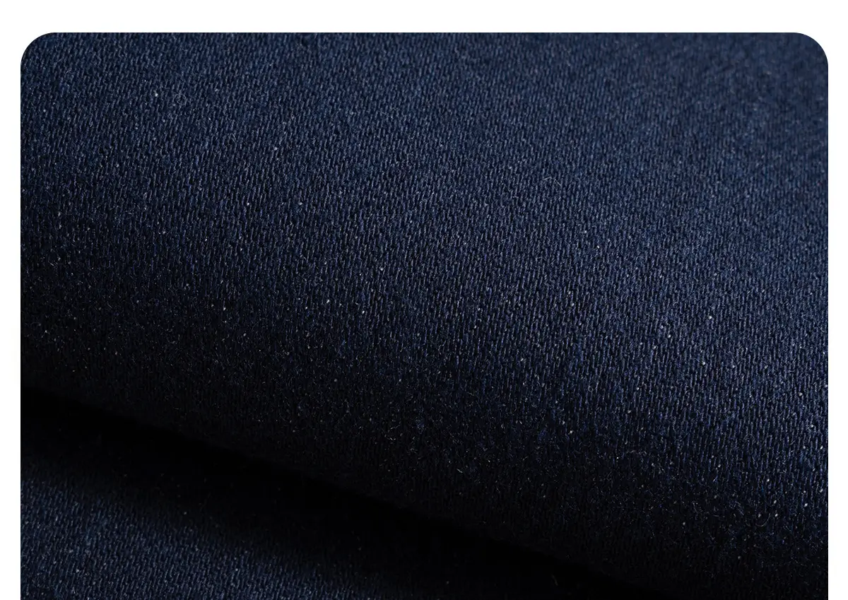Dark Blue Flared Denim Pants for Women — feature 8