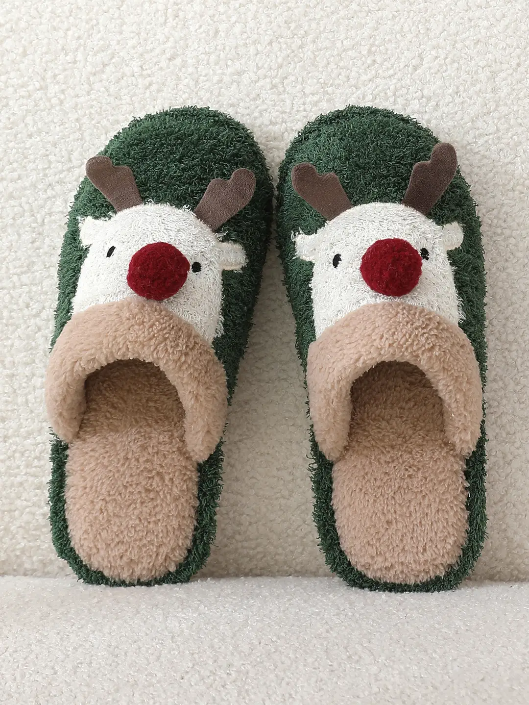 Cross-border cotton slippers cute Christmas elk cotton slippers women's winter fashion slippers home non-slip couple Mao Mao slippers — feature 13