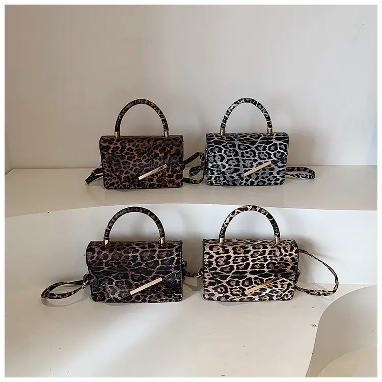 Leopard Print Women's Shoulder Bag 2024 Autumn Winter