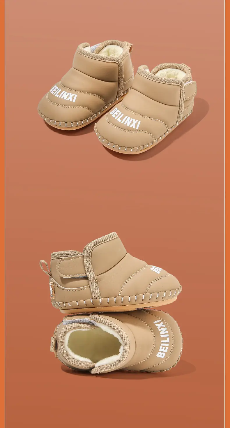 Winter Fentyans Baby Shoes Cream Fleece Lined 0-18 Months — feature 25