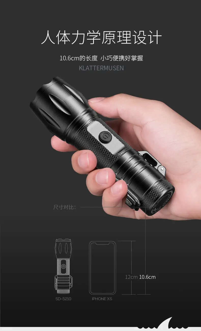 Rechargeable Mini Flashlight with Arc Ignition Lighter β feature 10
