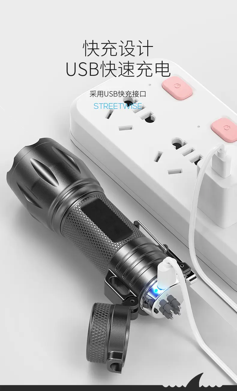 Rechargeable Mini Flashlight with Arc Ignition Lighter β feature 11
