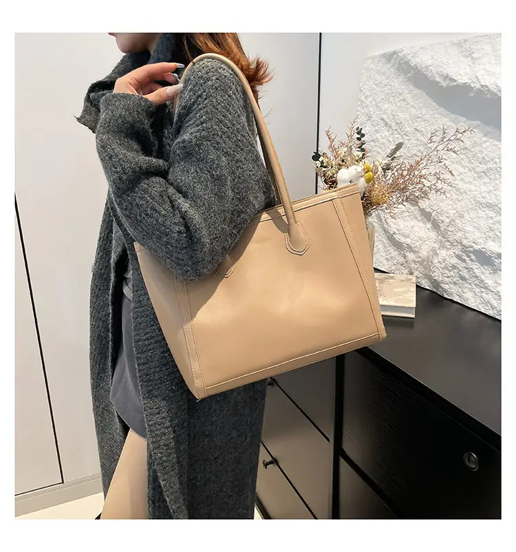 Red Textured Shoulder Tote Bag for Women — feature 11