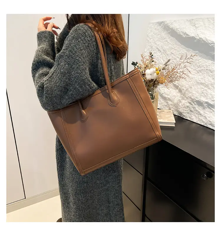 Red Textured Shoulder Tote Bag for Women — feature 13