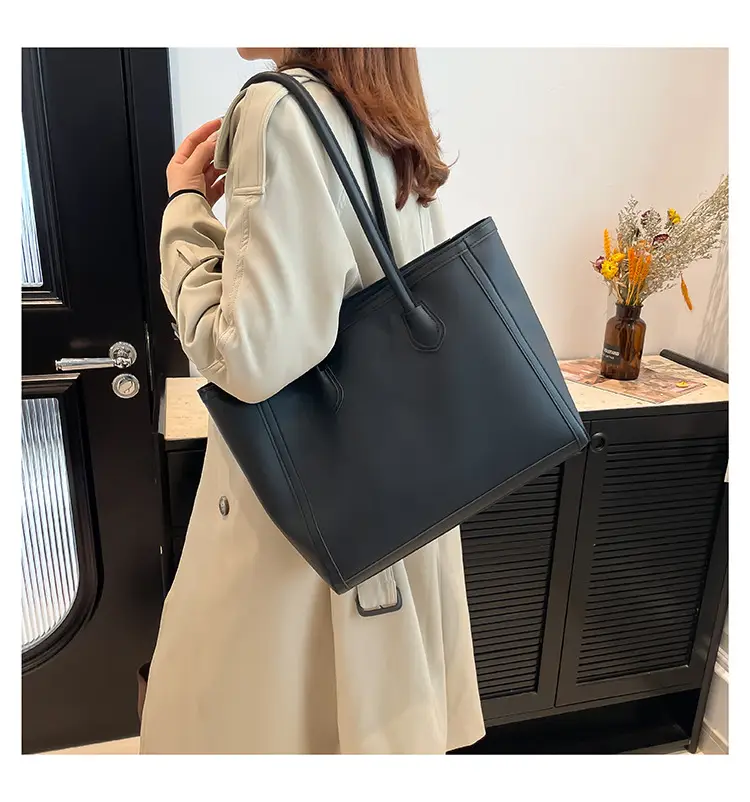 Red Textured Shoulder Tote Bag for Women — feature 16