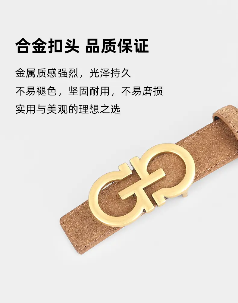 Women Genuine Leather Bow Belt with Skirt Suit Decoration — feature 11