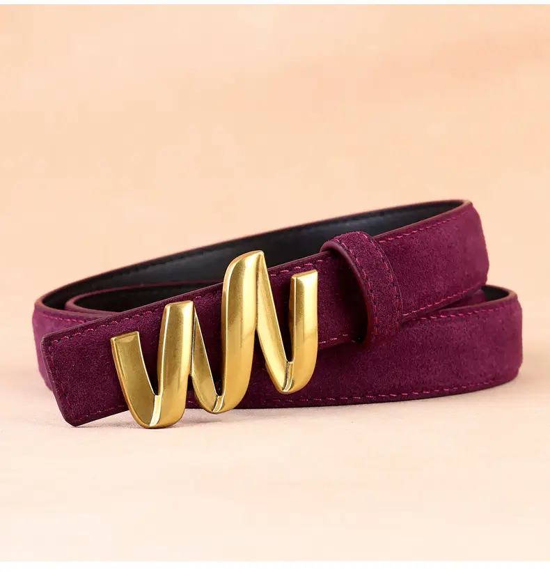 Women Genuine Leather Bow Belt with Skirt Suit Decoration — feature 22